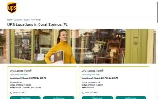The UPS Store of Coral Springs website