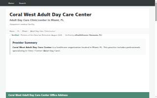 Coral West Adult Day Care
