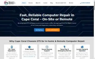 STS Computer Repair of Country Walk website