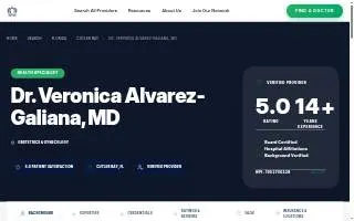 Veronica Alvarez-Galiana MD website