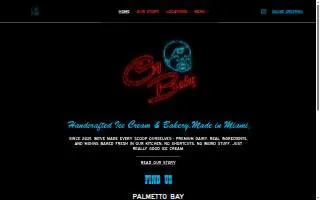 Cry Baby Creamery of Cutler Bay website