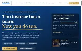 Kutner Personal Injury website