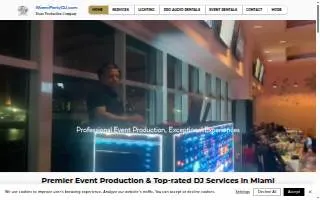 Miami Party DJ of Cutler Bay website