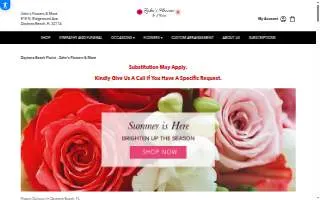 Zahn's Flowers website