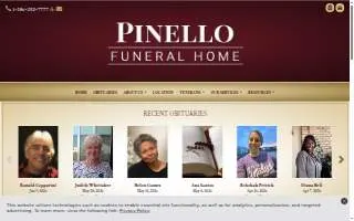 Pinello Funeral Home website