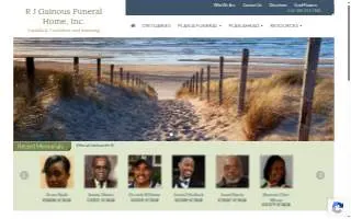 Gainous R J Funeral Home website