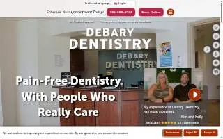 DeBary Dentistry website