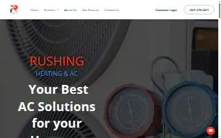Rushing Heating & AC LLC of DeBary website