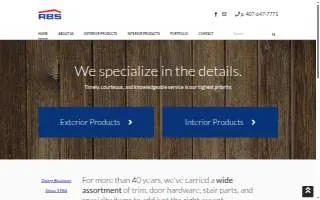 Residential Building Supply website