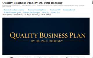 Quality Business Plan by Dr. Paul Borosky