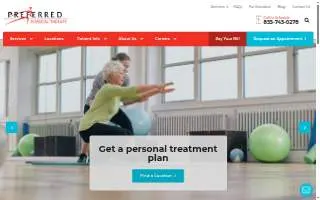 Preferred Physical Therapy of Deerfield Beach website