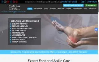 East Ocean Podiatry of Deerfield Beach website