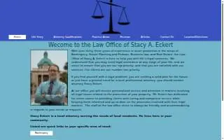 Law Office of Stacy A. Eckert website