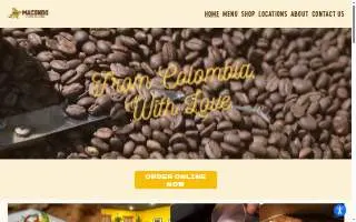 Macondo Coffee Roasters - Doral website