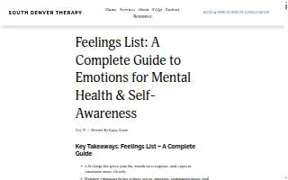 Feelings and Beyond by Erika Angulo | Mental Health Services for child and Family, Miami website
