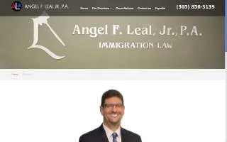 Angel F. Leal, Jr., P.A. website