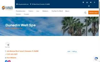 Dunedin Well Spa website