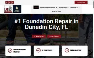 LRE Foundation Repair Of Dunedin website