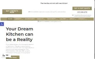 The Cabinets Store website