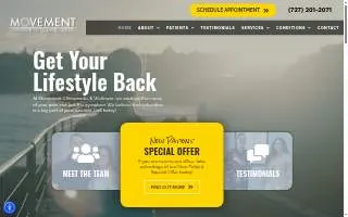 Movement Chiropractic & Wellness of East Lake website