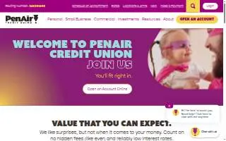 PenAir Credit Union – Nine Mile website