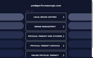 Peak Performance Post-Rehab and Personal Training