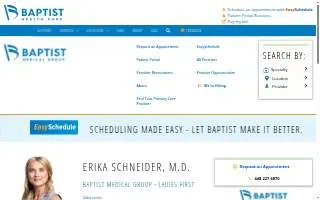 Baptist Medical Group - Ladies First OBGYN of Ferry Pass website