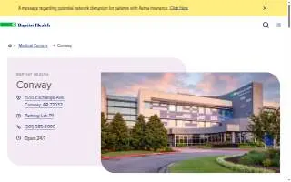 Baptist Behavioral Health - Clay Office website
