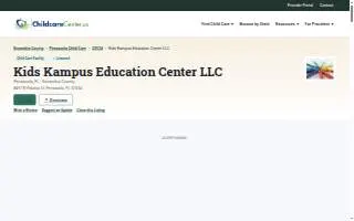 Kids Kampus Education Center LLC website