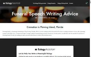 Cremation Service of Florida website
