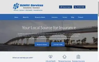 Schlitt Insurance Services of Florida Ridge website