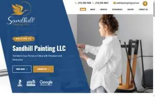 Sandhill Painting LLC website