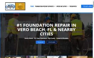 Vero Beach Foundation Repair website