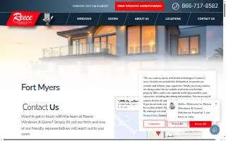 Reece Windows & Doors of Fort Myers website