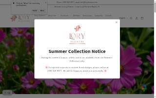 Lory Flowers website