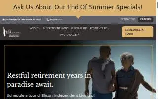 Elison Independent Living of Lake Worth website