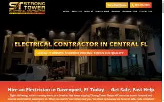 Strong Tower Electrical Contractor website