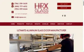 HRX Glass website