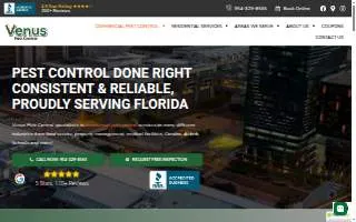 Venus Pest Control of Hialeah website