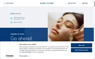 Hand & Stone Massage and Facial Spa of Hollywood website