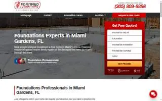 Miami Gardens Foundation Repair website