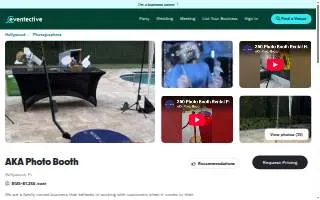 Florida 360 Photo Booth website