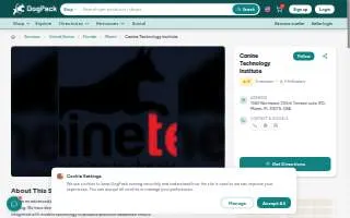 Canine Technology Institute - Miami Dog Boarding & Training School website