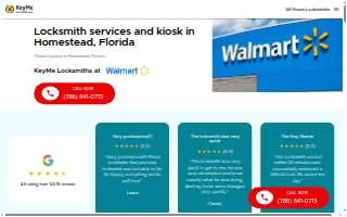 KeyMe Locksmiths of Homestead website