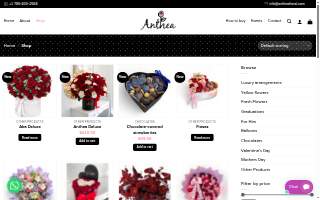 Anthea Floral Design website