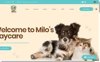 Milo's Daycare & Boarding of Homestead website