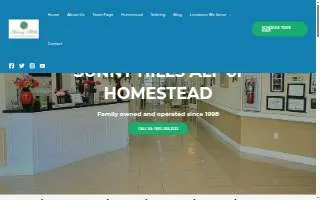 Sunny Hills Assisted Living Facility Homestead website