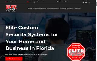 Elite Security Alarms of Homestead website