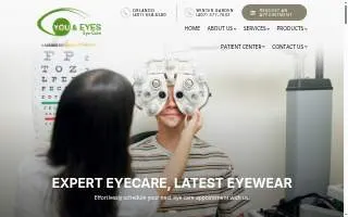 You & Eyes - Winter Garden website