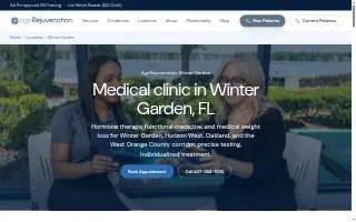 AgeRejuvenation - Winter Garden website